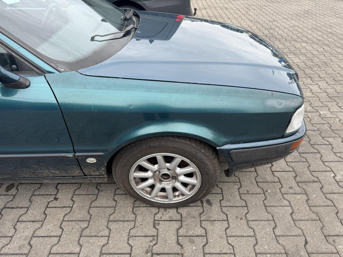 Audi 80 B4 original Kotfl&uuml;gel vorn links schlecht nachlackiert Bj.1993